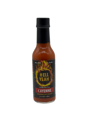 
                  
                    Load image into Gallery viewer, Hell Yeah Cayenne Gourmet Hot Sauce - 5 OZ bottle
                  
                