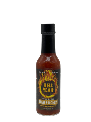 
                  
                    Load image into Gallery viewer, Hell Yeah Heat &amp;amp; Honey Gourmet Hot Sauce - 5 OZ bottle
                  
                