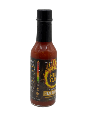 
                  
                    Load image into Gallery viewer, Hell Yeah Heat &amp;amp; Honey Gourmet Hot Sauce - 5 OZ bottle
                  
                